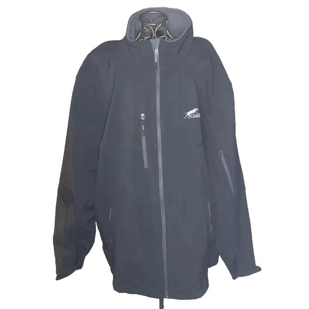 North End "Coachmen" Men's Black Full Zip Soft Shell Jacket XL/TG